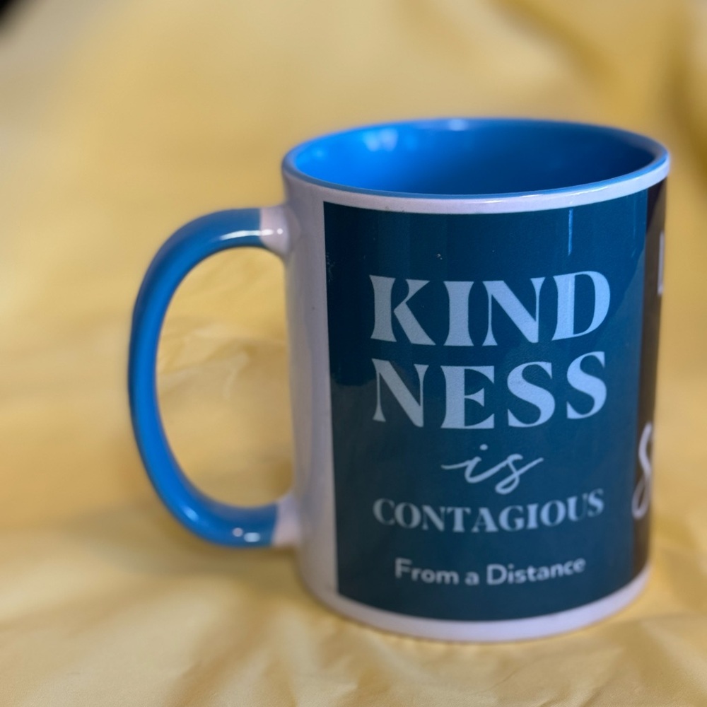 Blue and White Kindness Mug